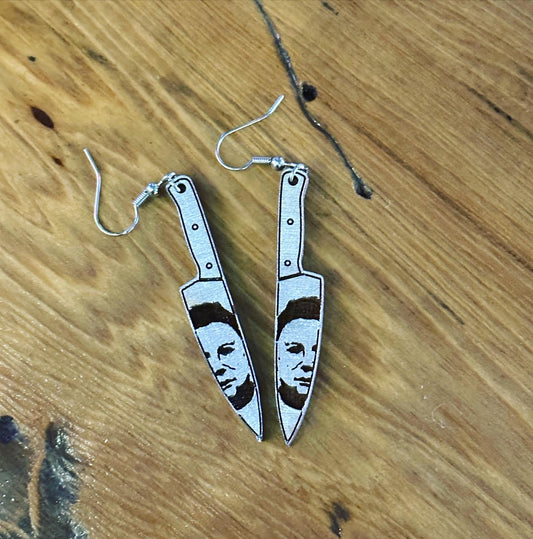 Horror Knife Earrings