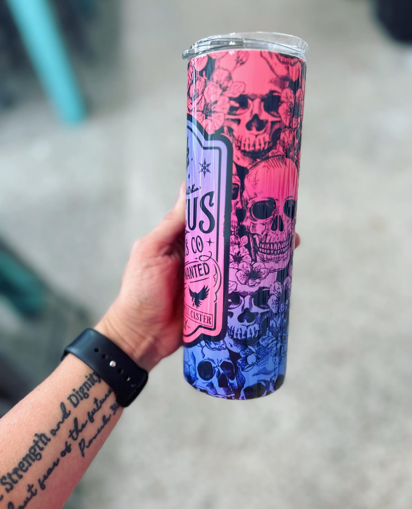 Colorful Skulls Tumbler