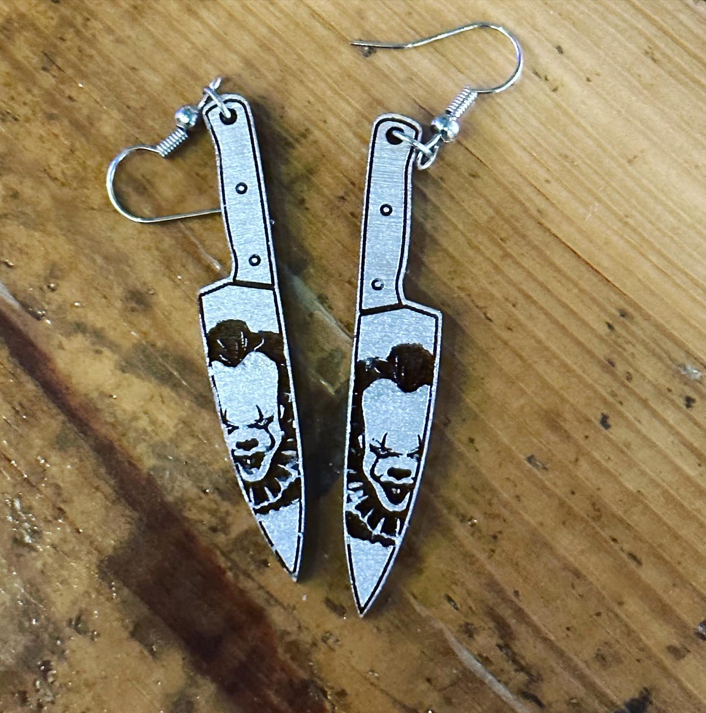 Horror Knife Earrings