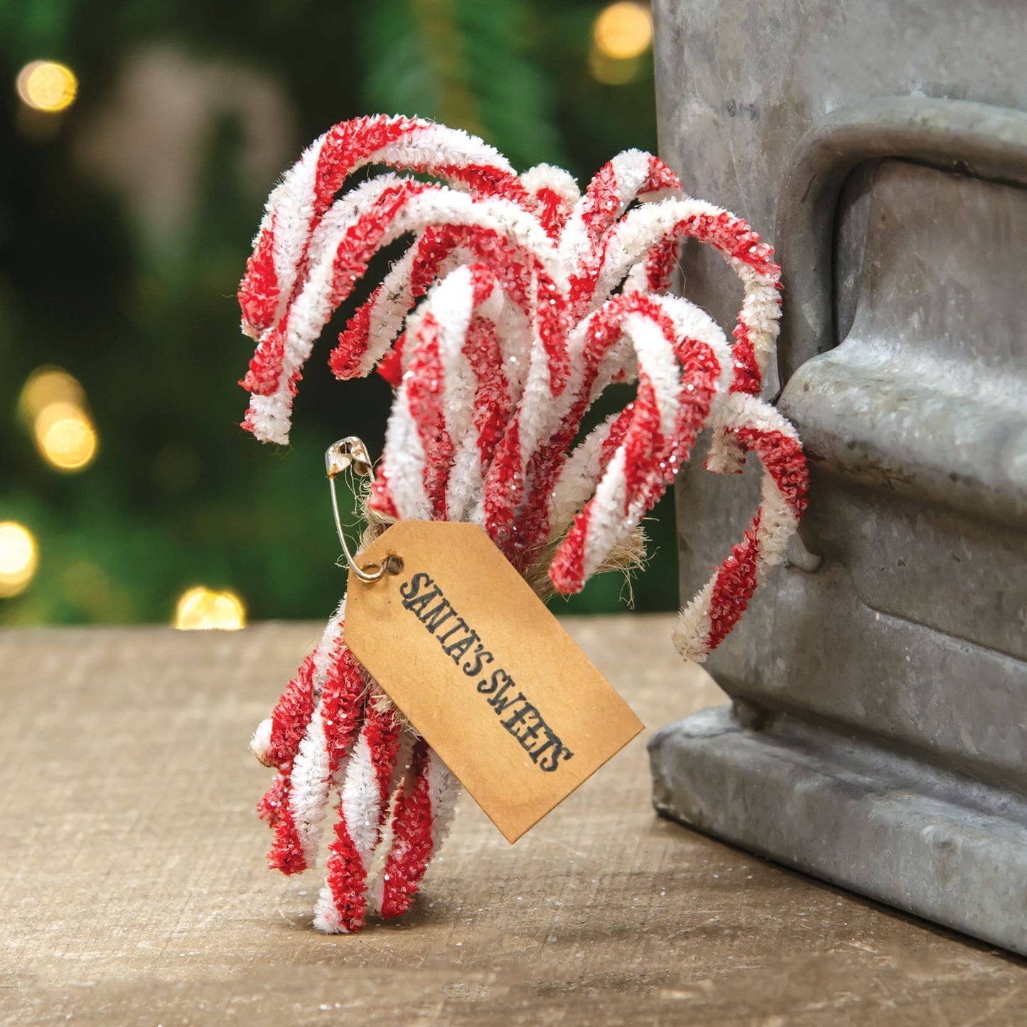 Sparkle Chenille Candy Canes