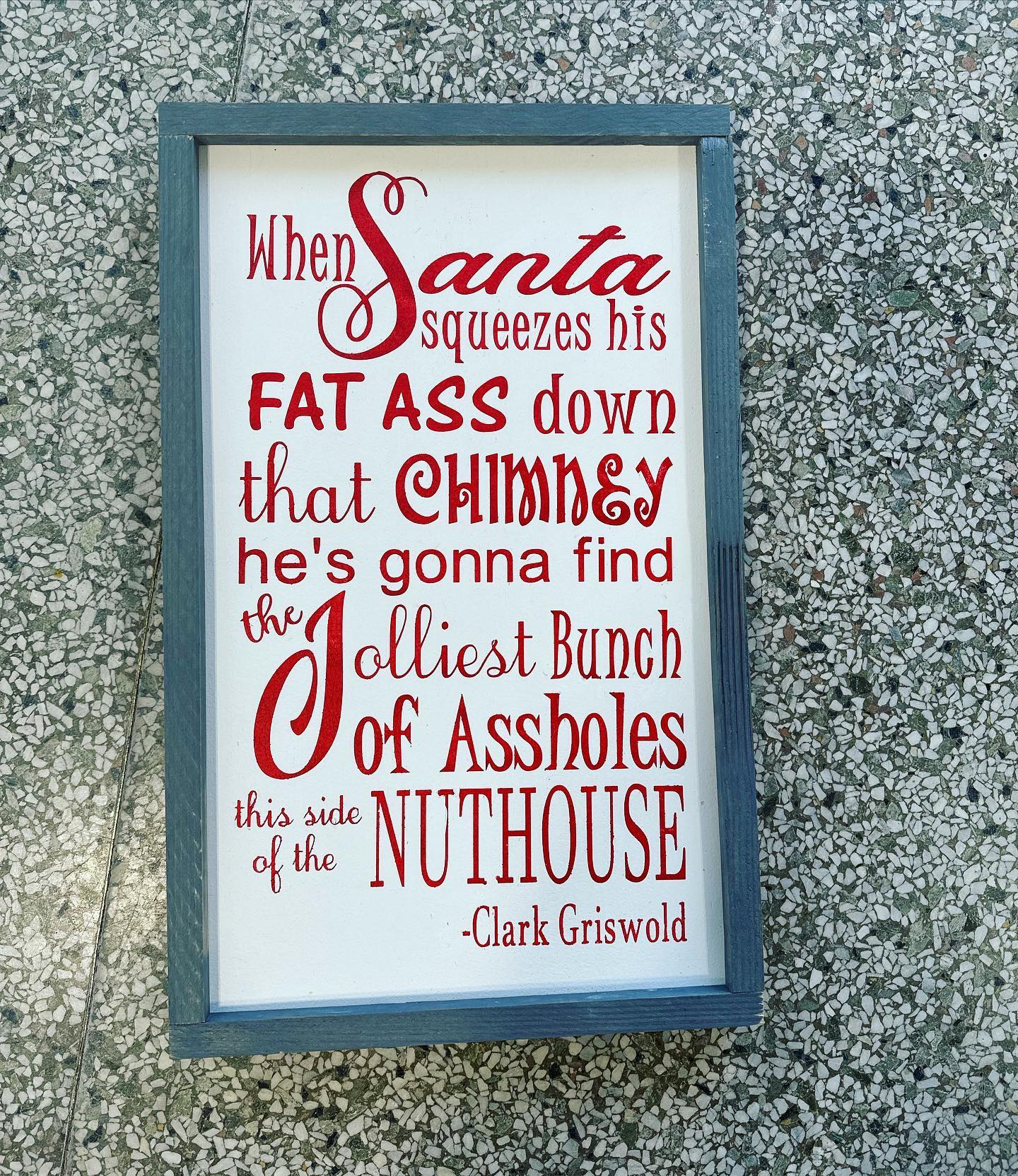 Santas Fat Ass – sawdust.n.glitter