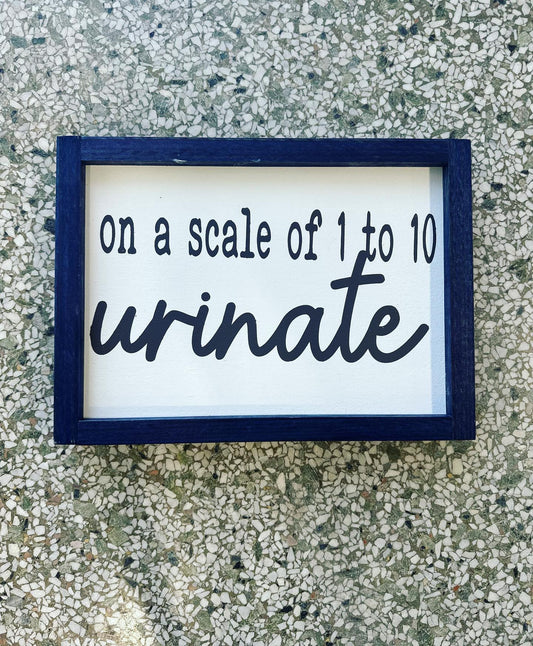 Urinate Bathroom Sign