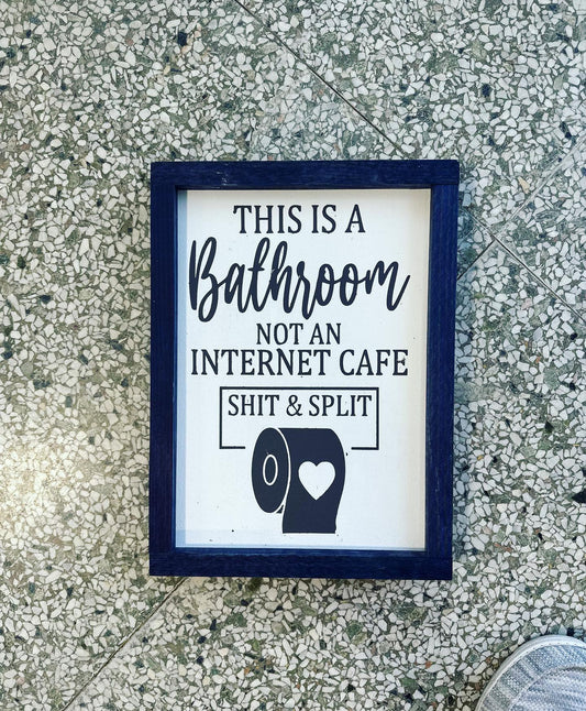 Not An Internet Cafe sign