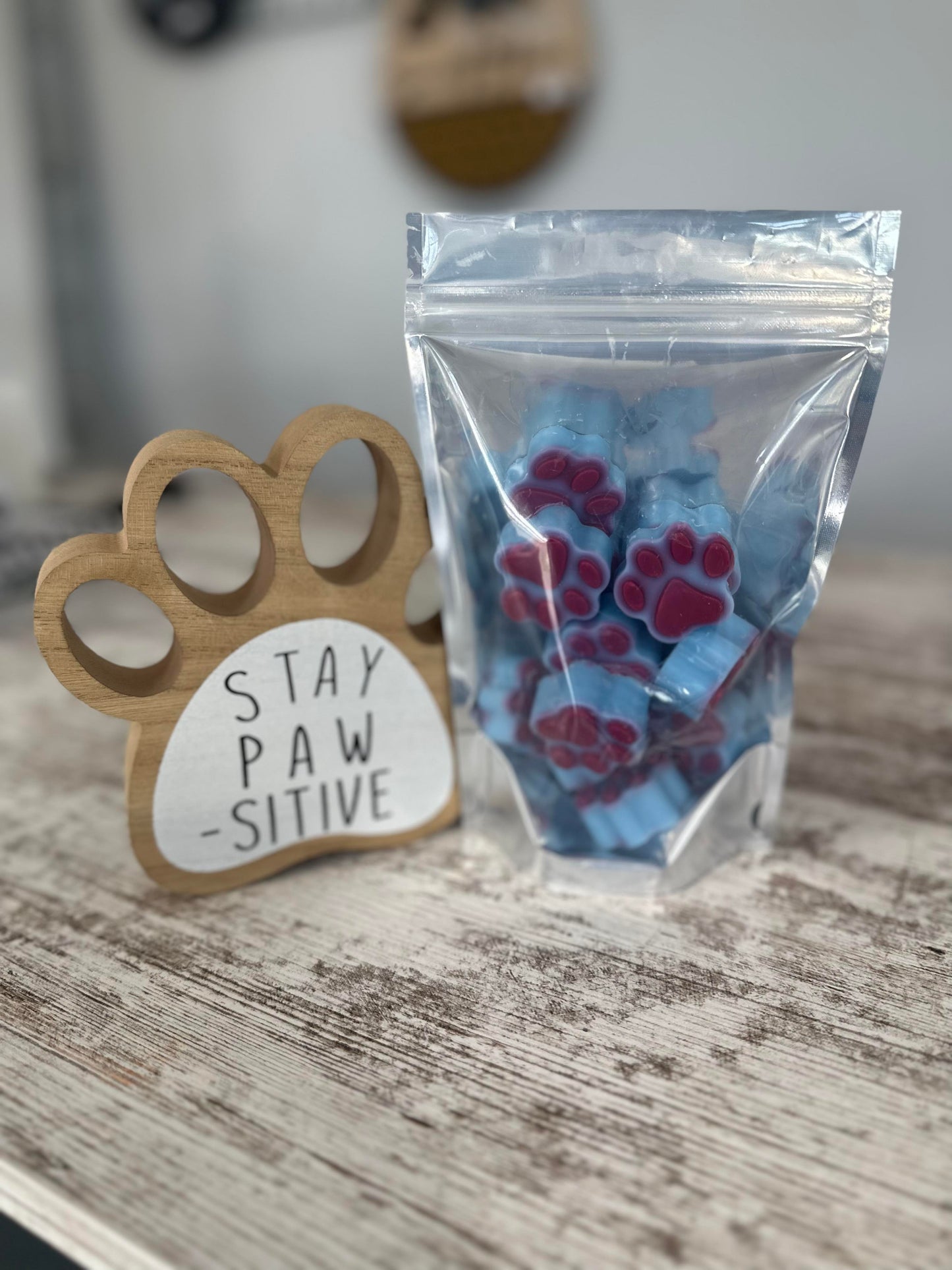 Paw Print Wax Melt Bag