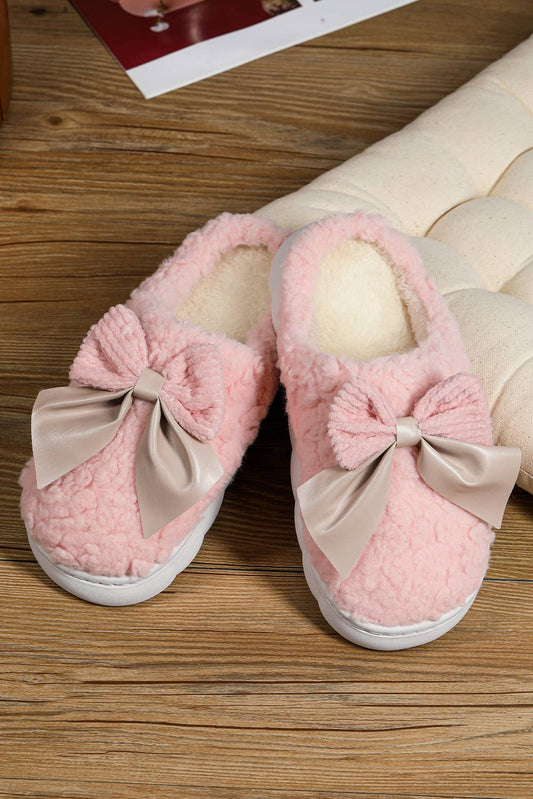 Pink Plush Slippers