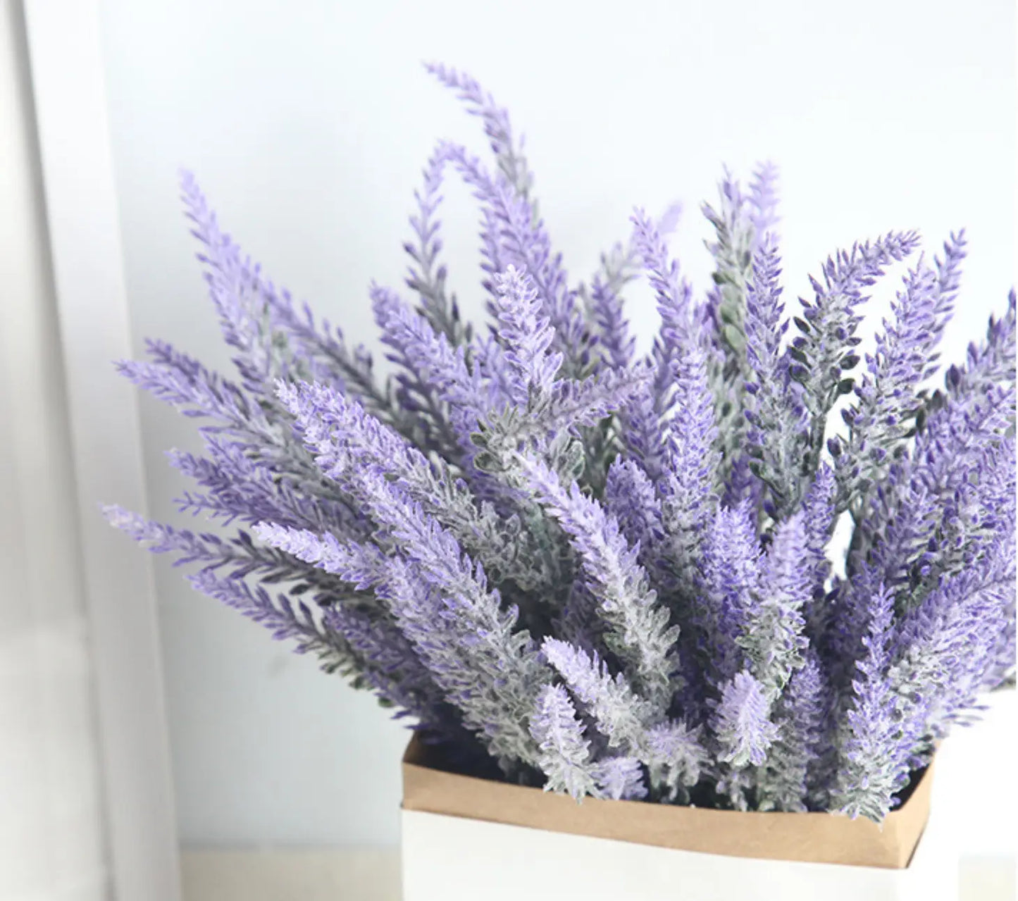 Artificial Frosted Lavender bush