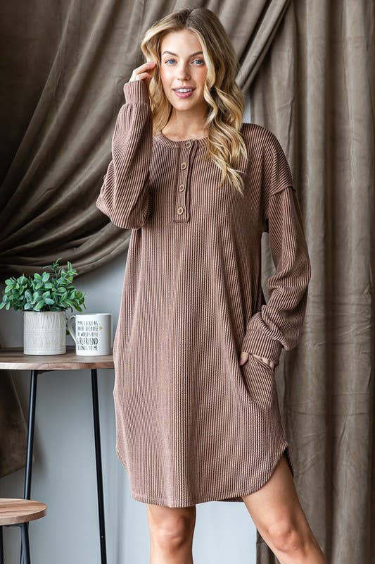 Puff Sleeve Oversized Dress