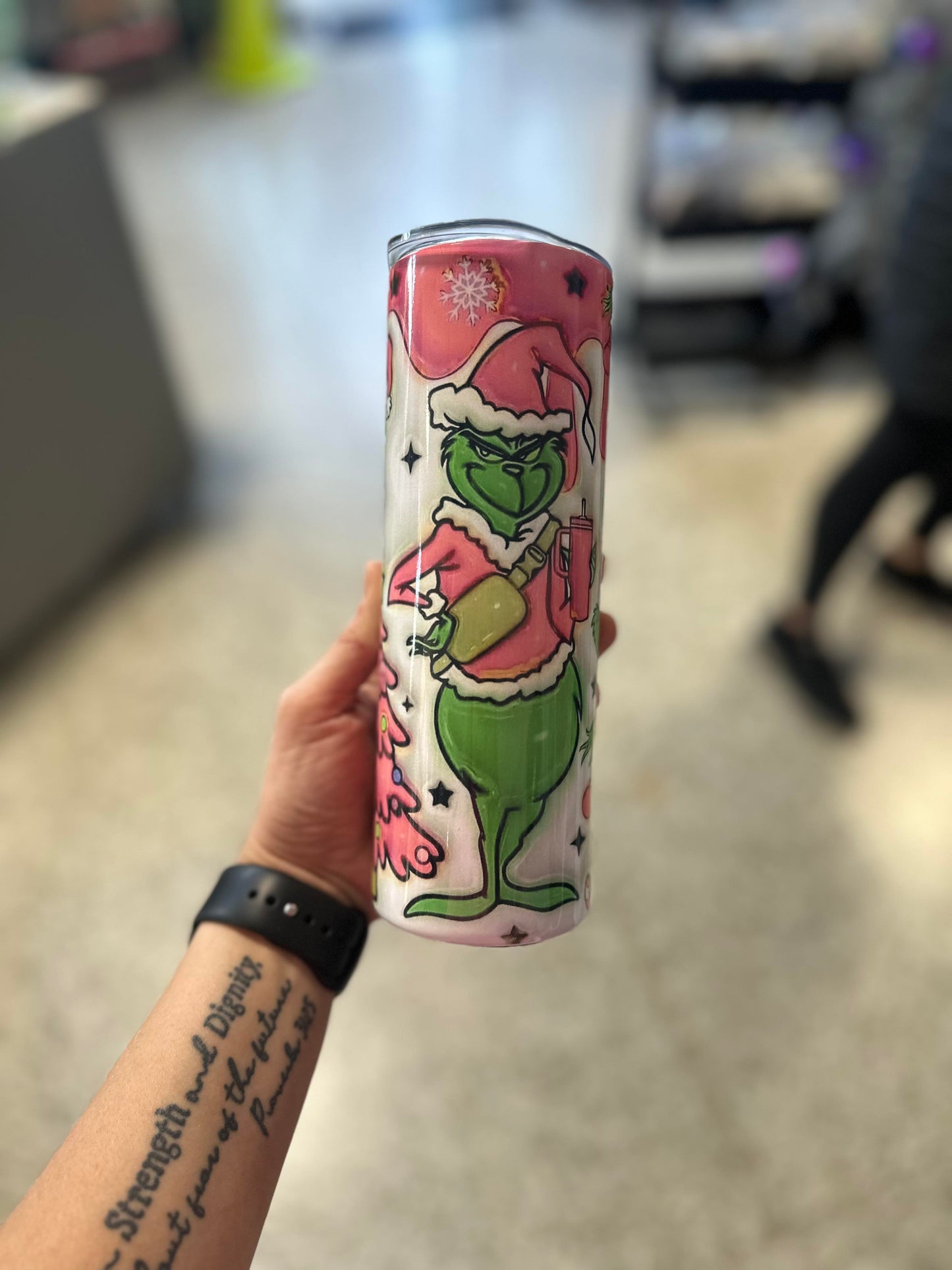 Pink Green Man Tumbler