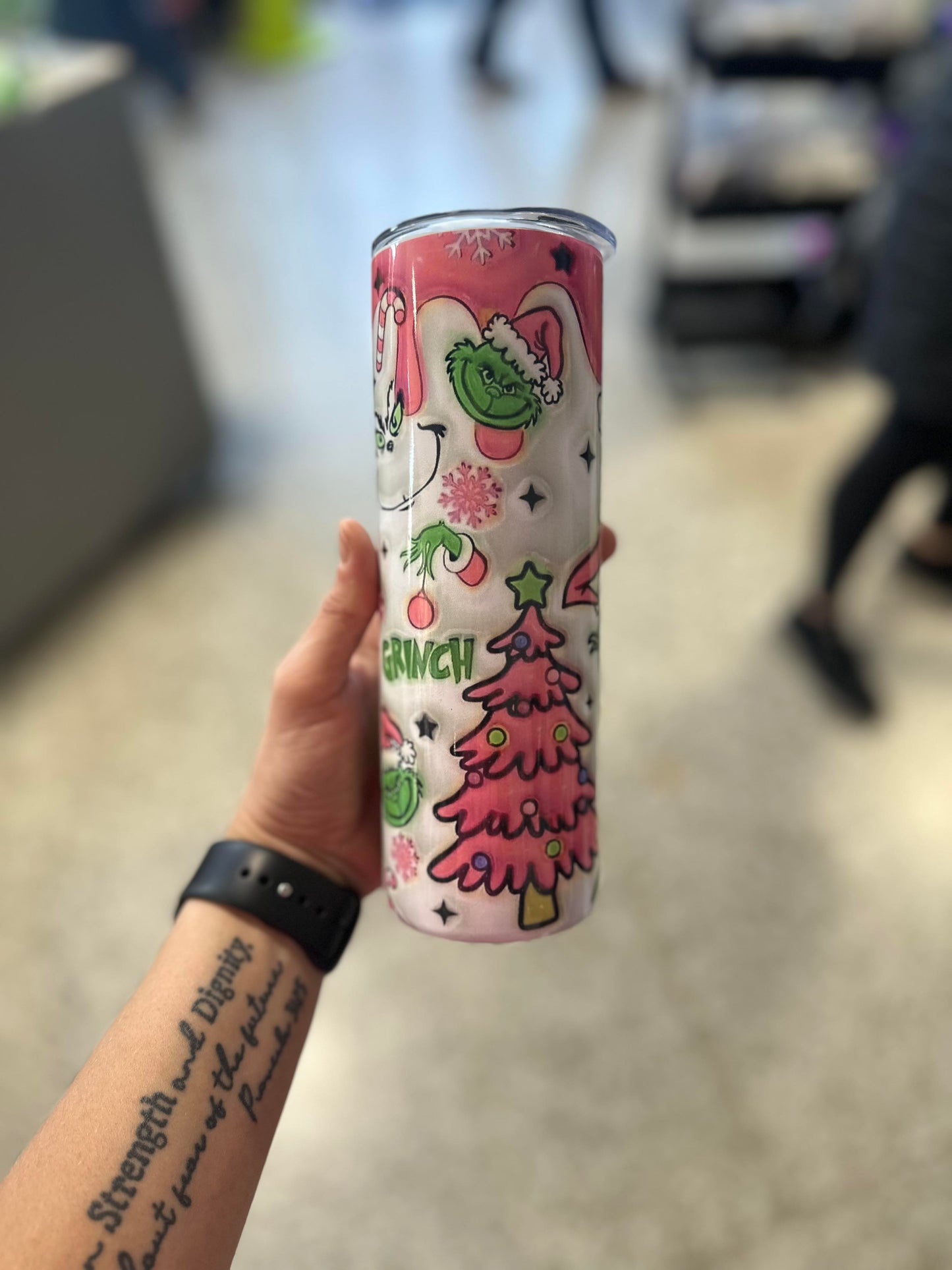 Pink Green Man Tumbler