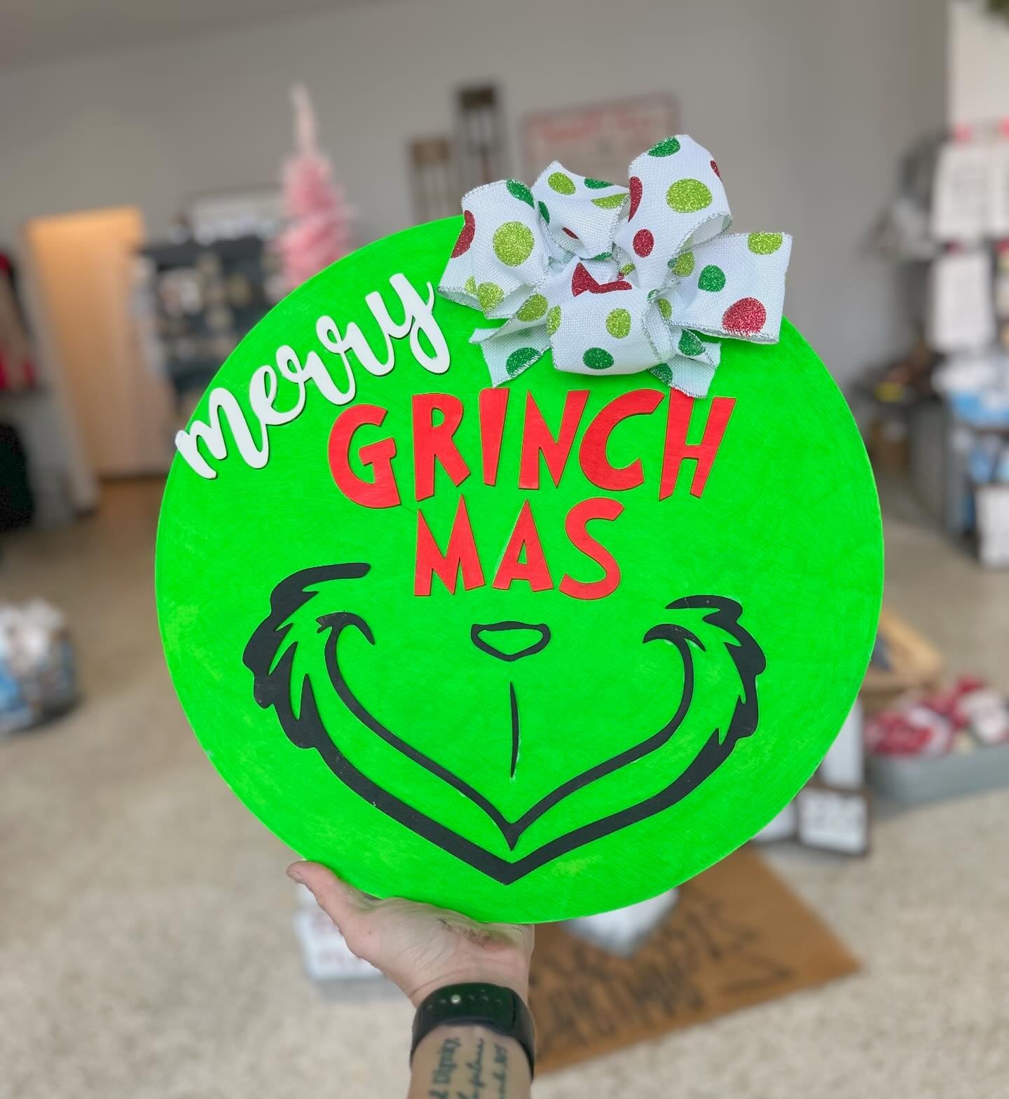 Green Man Front Door Circle