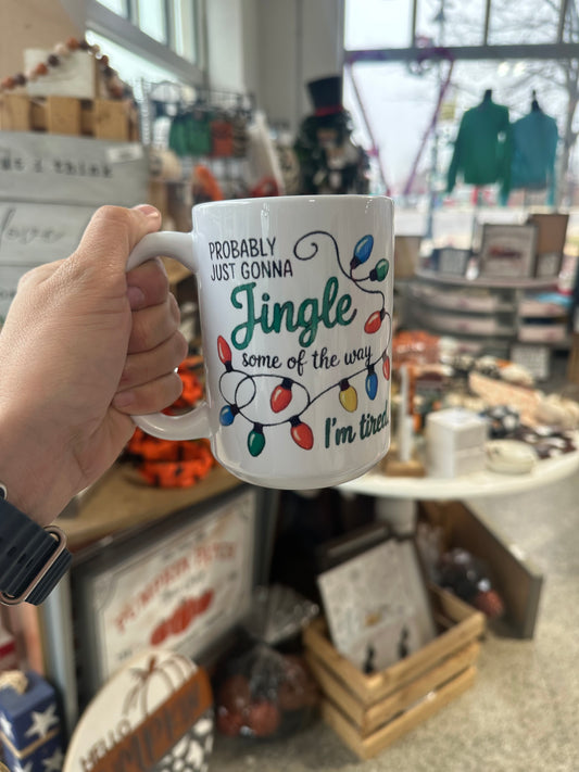 Jingle some of the way coffee mug