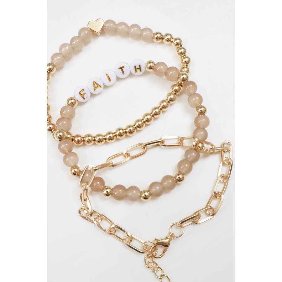 Faith Layered Bracelets