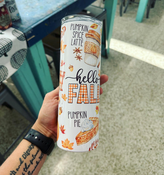 Fall Theme Tumbler