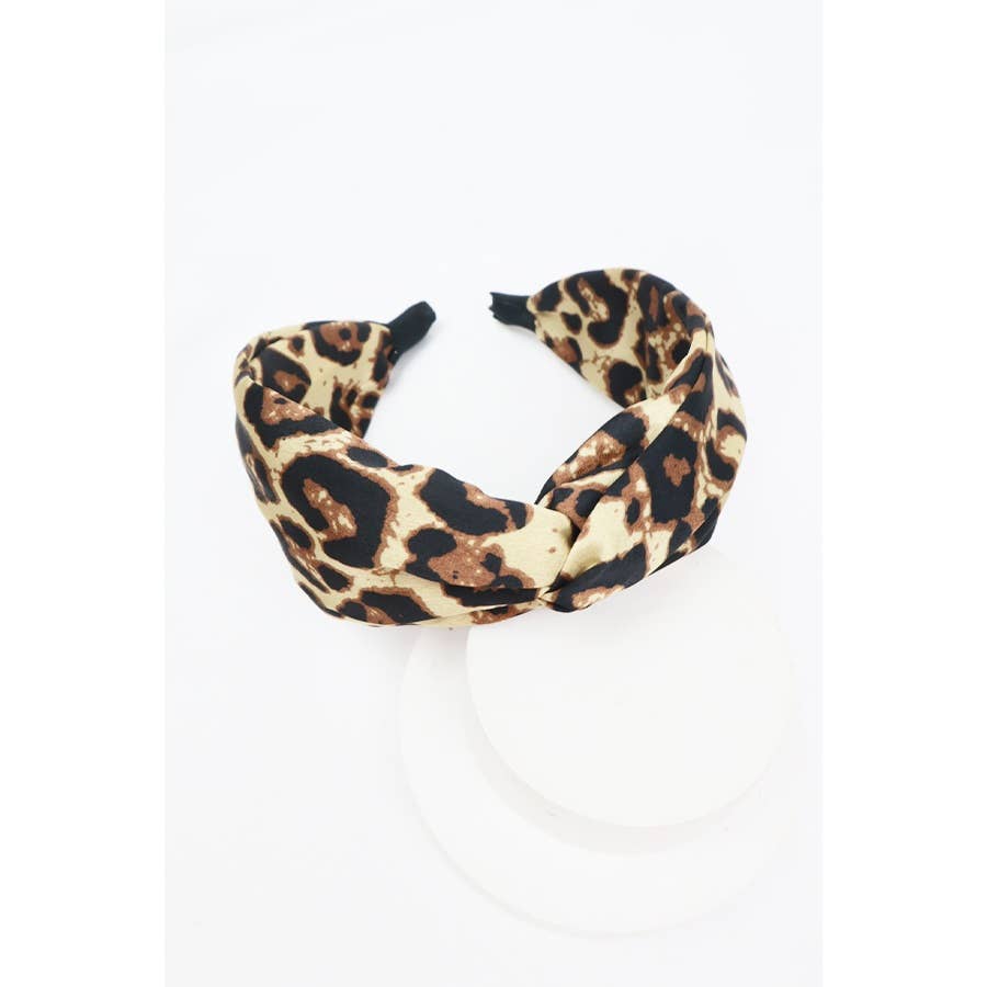 Twist Leopard Print HeadBand