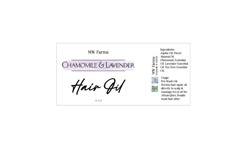 Chamomile & Lavender Hair Oil