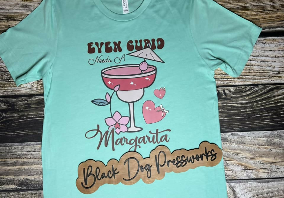 Cupid needs a margarita t-shirt