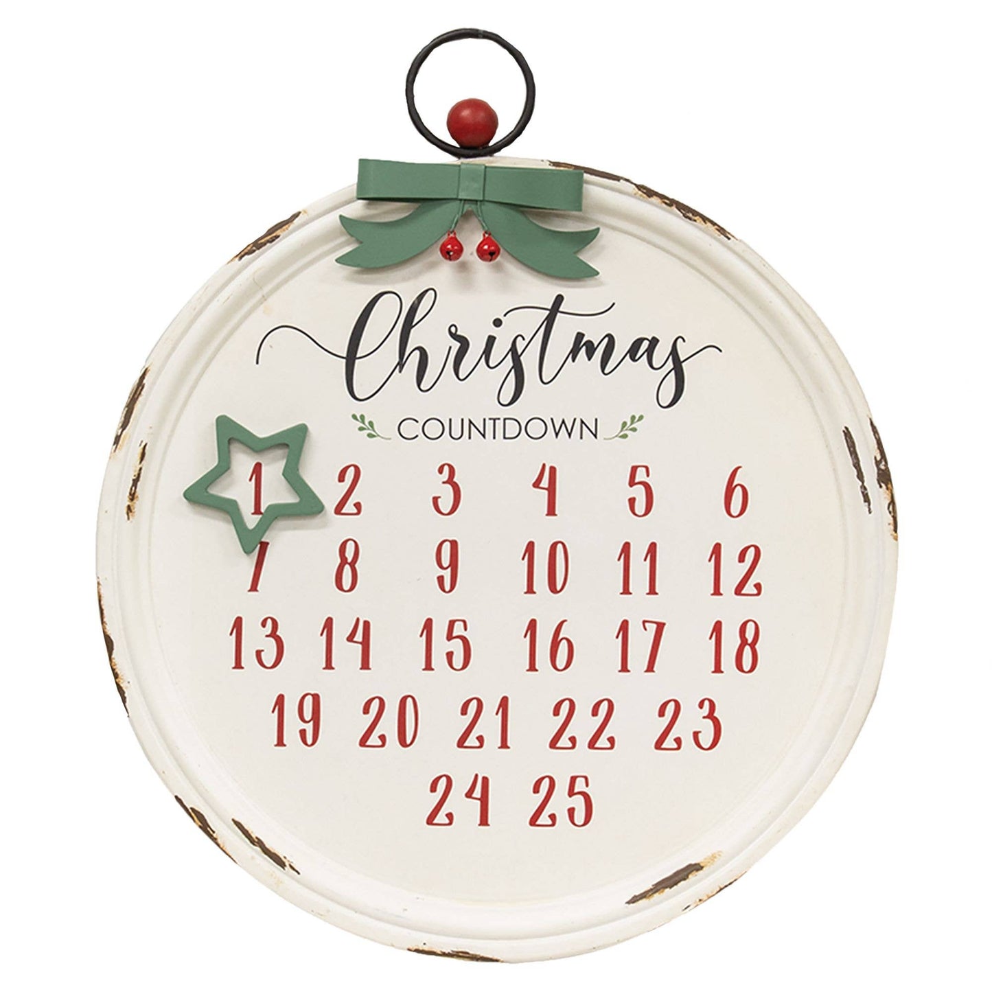 Distressed Christmas Countdown Calendar