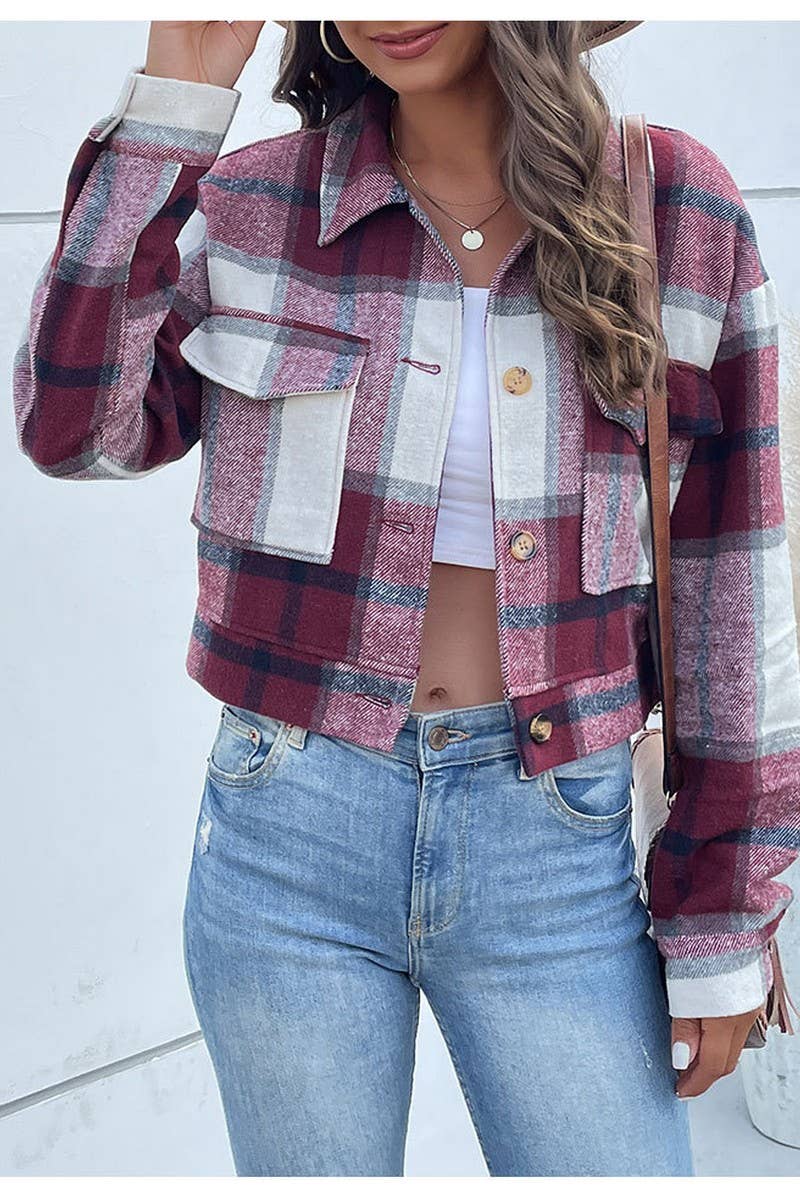 Wine About It Cropped Shacket
