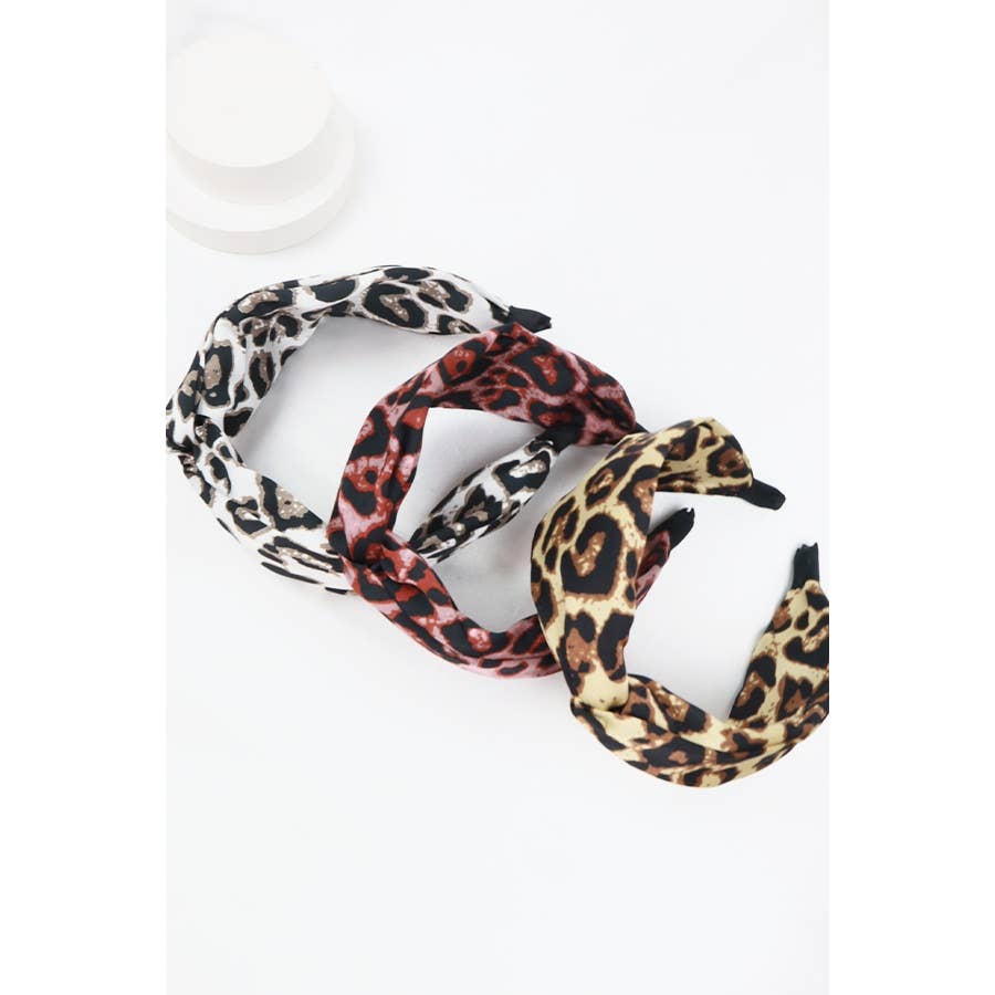 Twist Leopard Print HeadBand