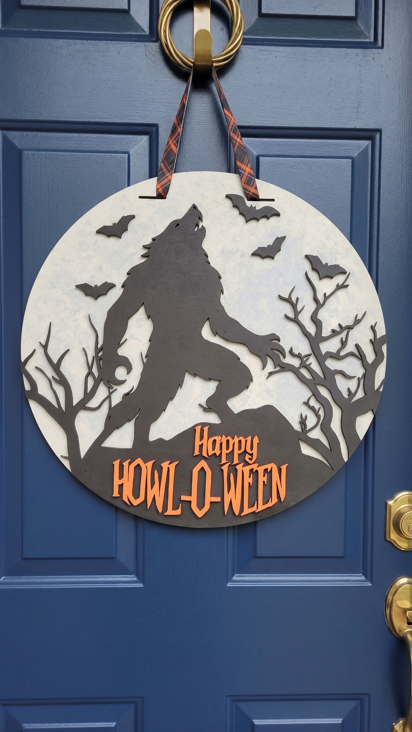 Happy Howl-O-Ween – 3D Layered Door Hanger