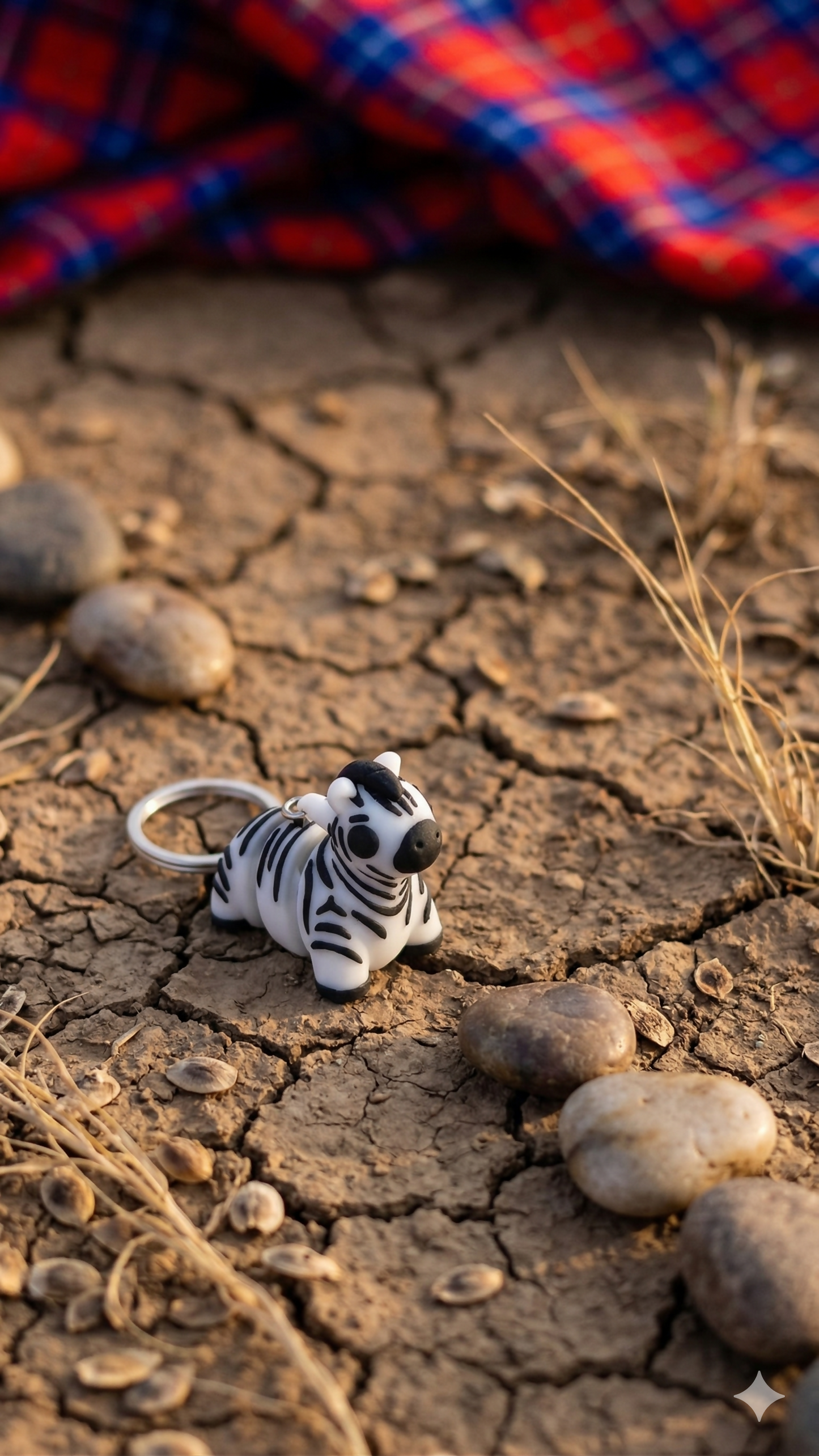 Flexi Zebra – Articulated Fidget Keychain
