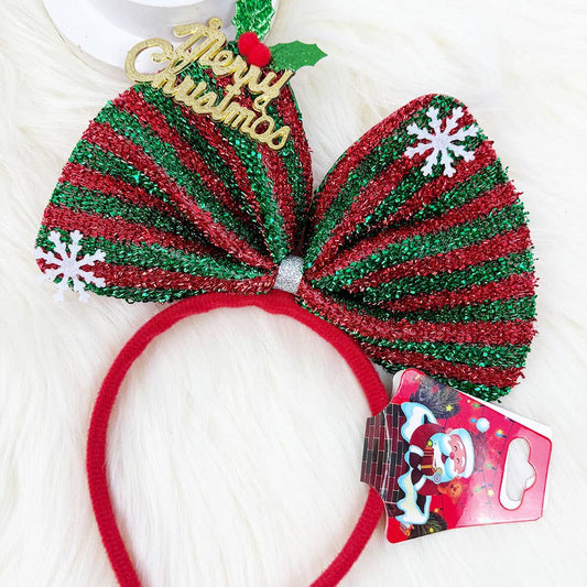 Jumbo Christmas Bow Headband