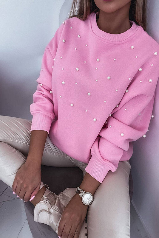 Pearl Beaded Crewneck