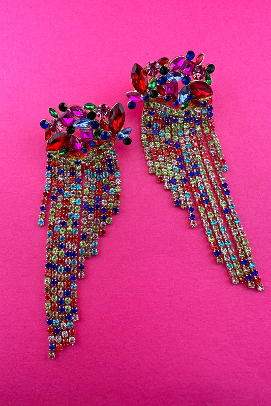 Rhinestone Dangle Earrings