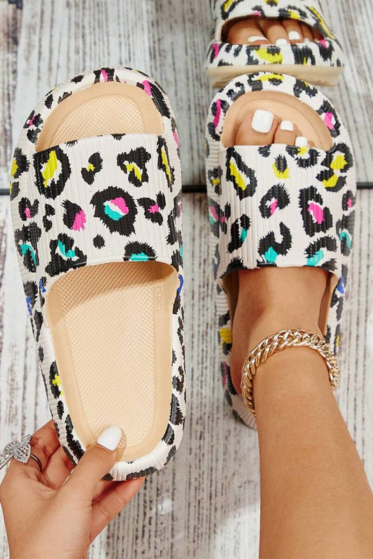 Leopard Soft Thick Sole Sandals