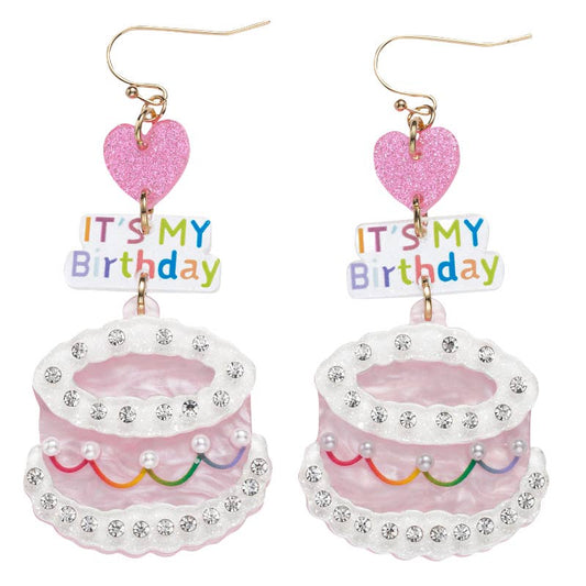It's My Birthday cake Earrings