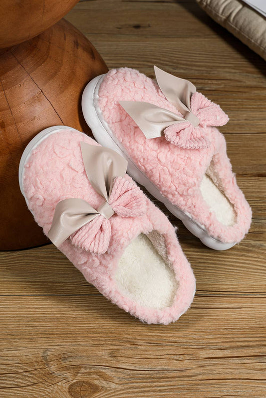 Pink Plush Slippers