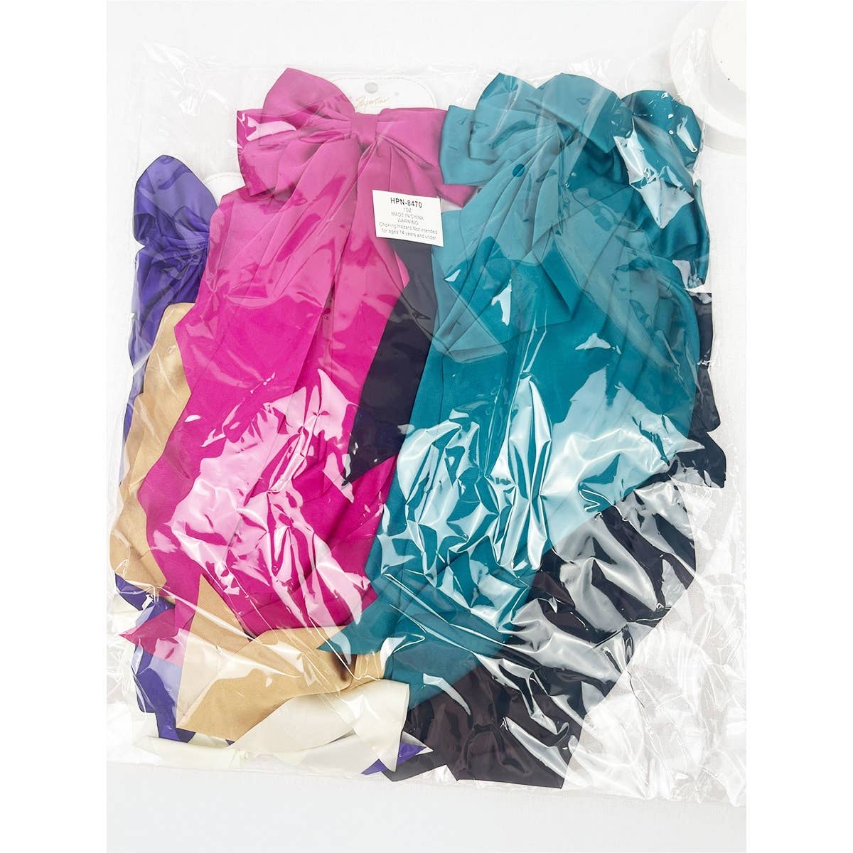 Satin Oversized French Bow Hair Barrettes