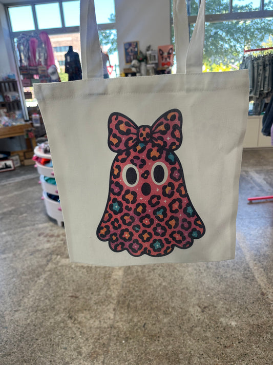 Pink Cheetah Ghost tote
