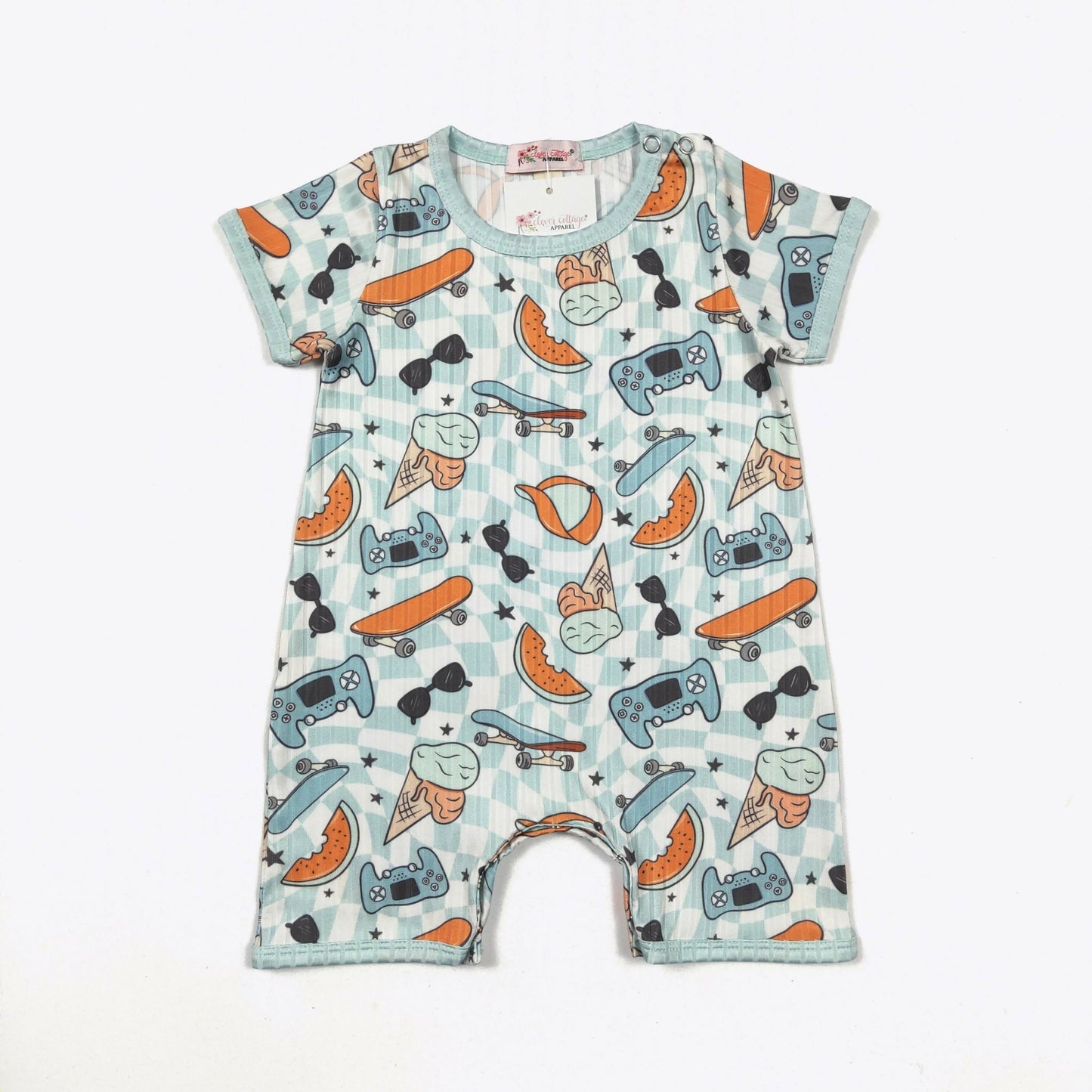 Skateboard Short Romper