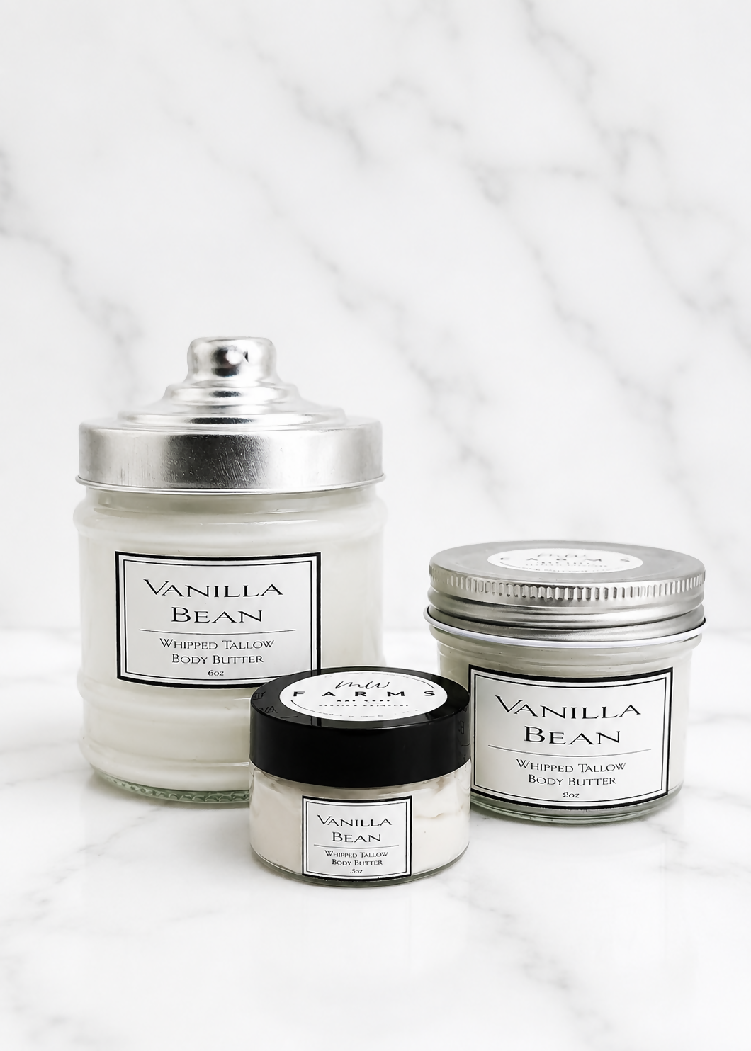 Vanilla Bean Tallow Body Butter - Whipped