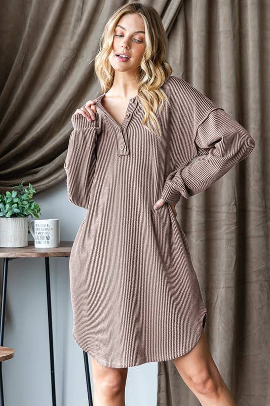 Puff Sleeve Oversized Dress
