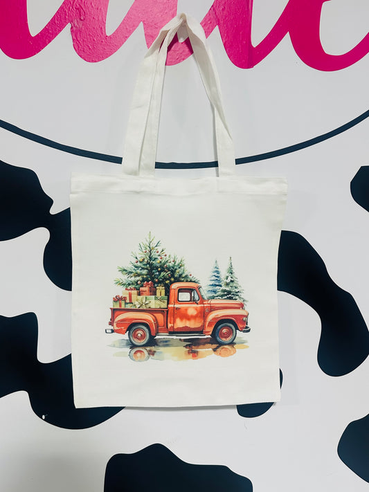 Christmas Truck Tote