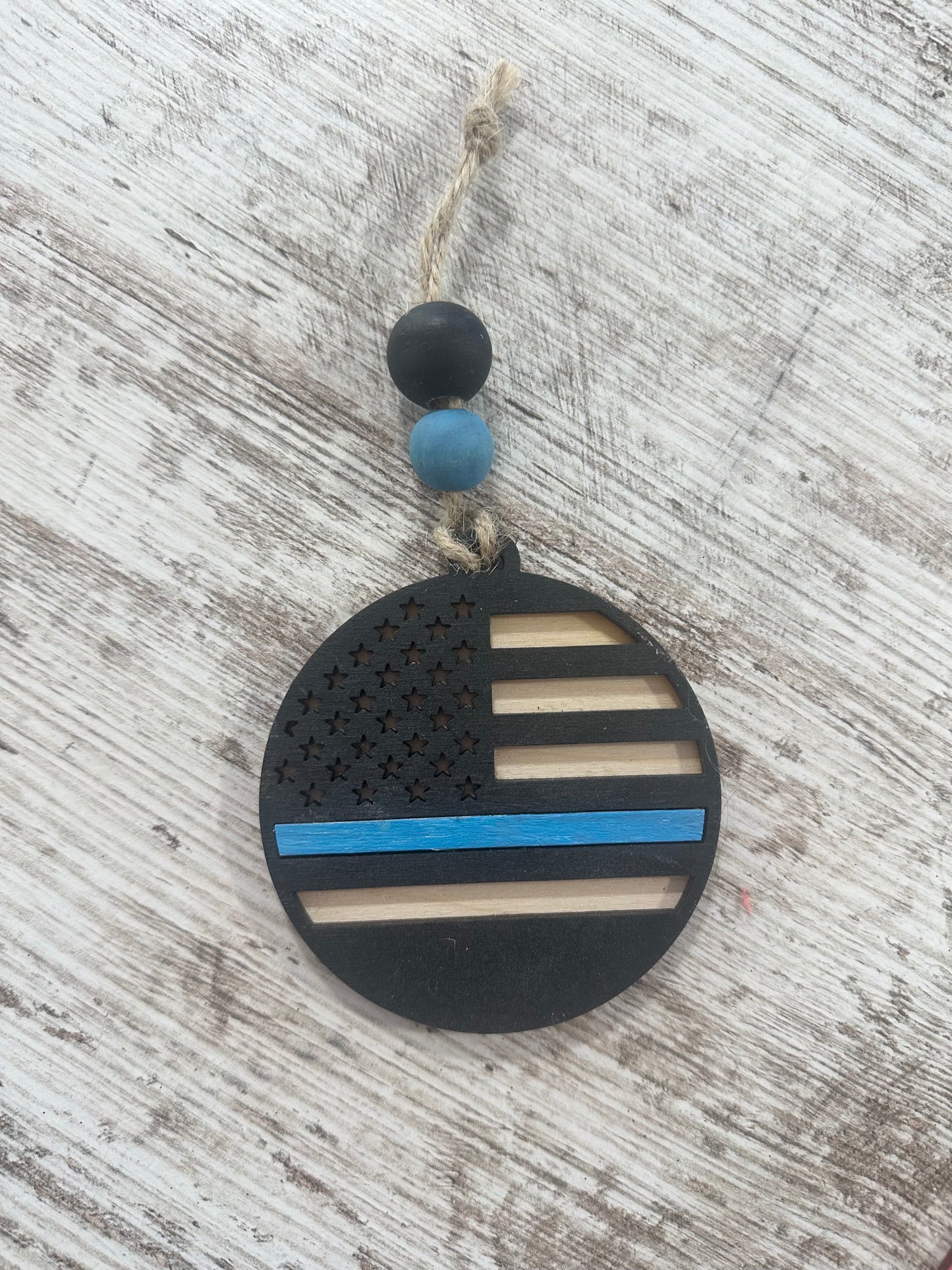 Blue Line Ornament