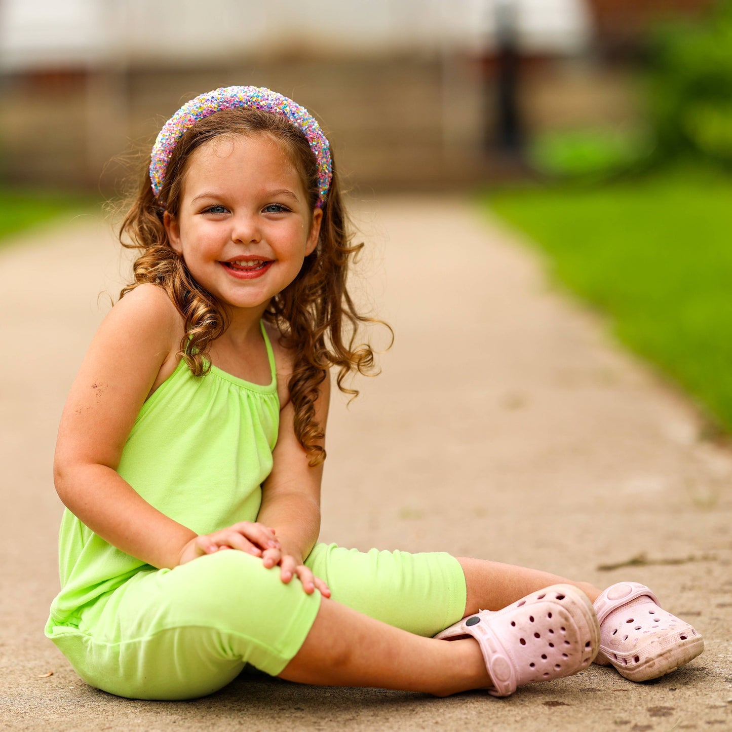 Pink Chunky Sequin Headband