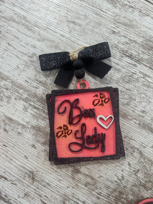 Boss Babe ornaments