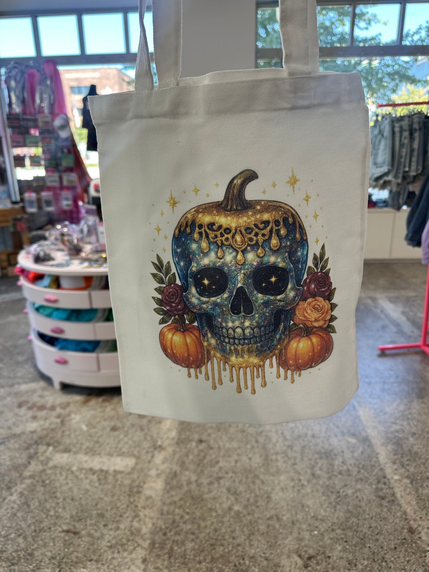 Sparkle skeleton tote
