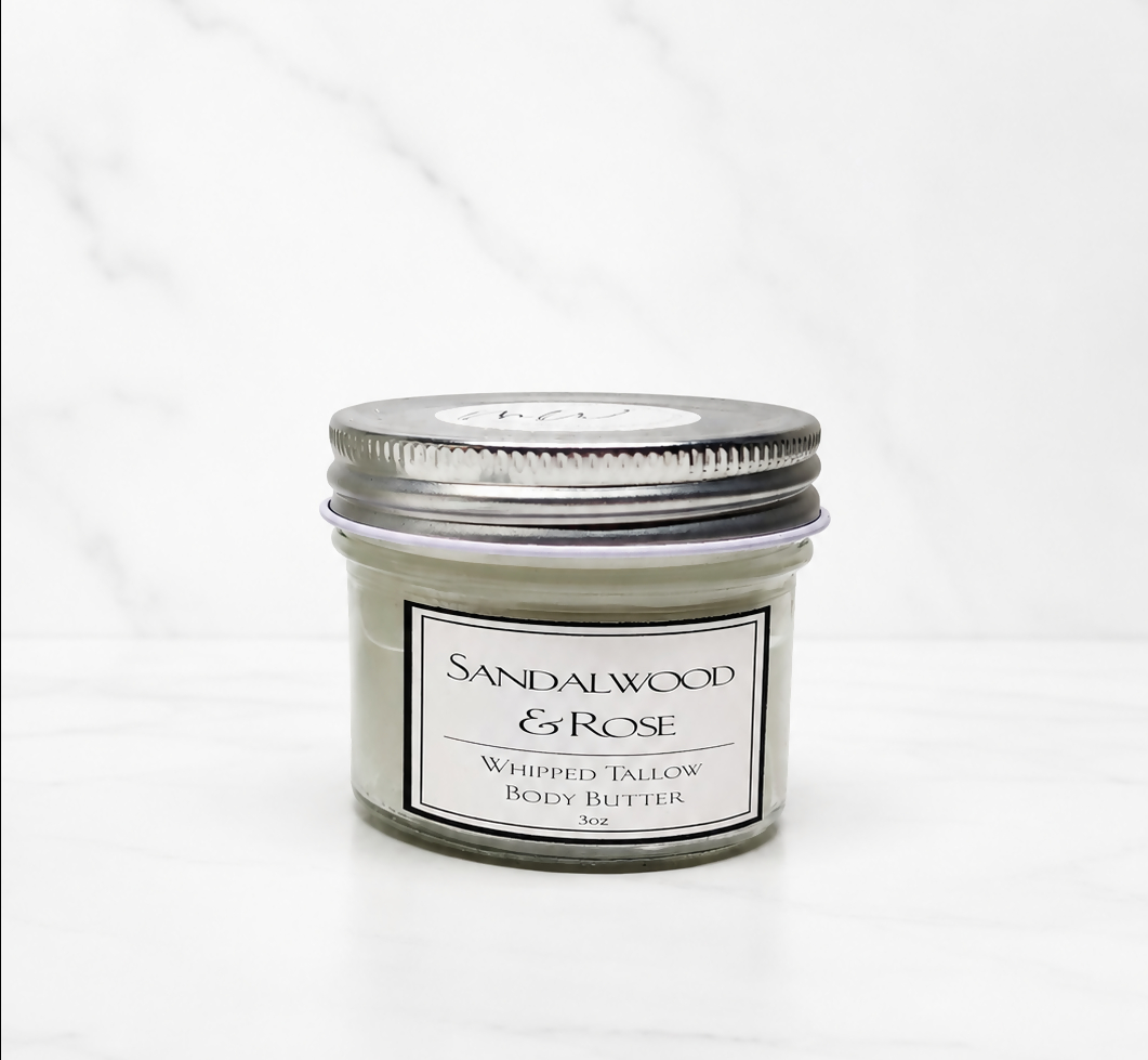Sandalwood Rose Tallow & Shea Body Butter - 3oz