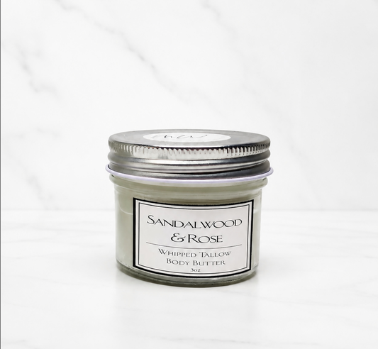 Sandalwood Rose Tallow & Shea Body Butter - 3oz