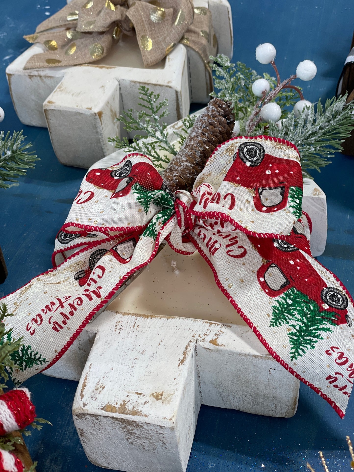 Christmas Tree Dough Bowl Candle