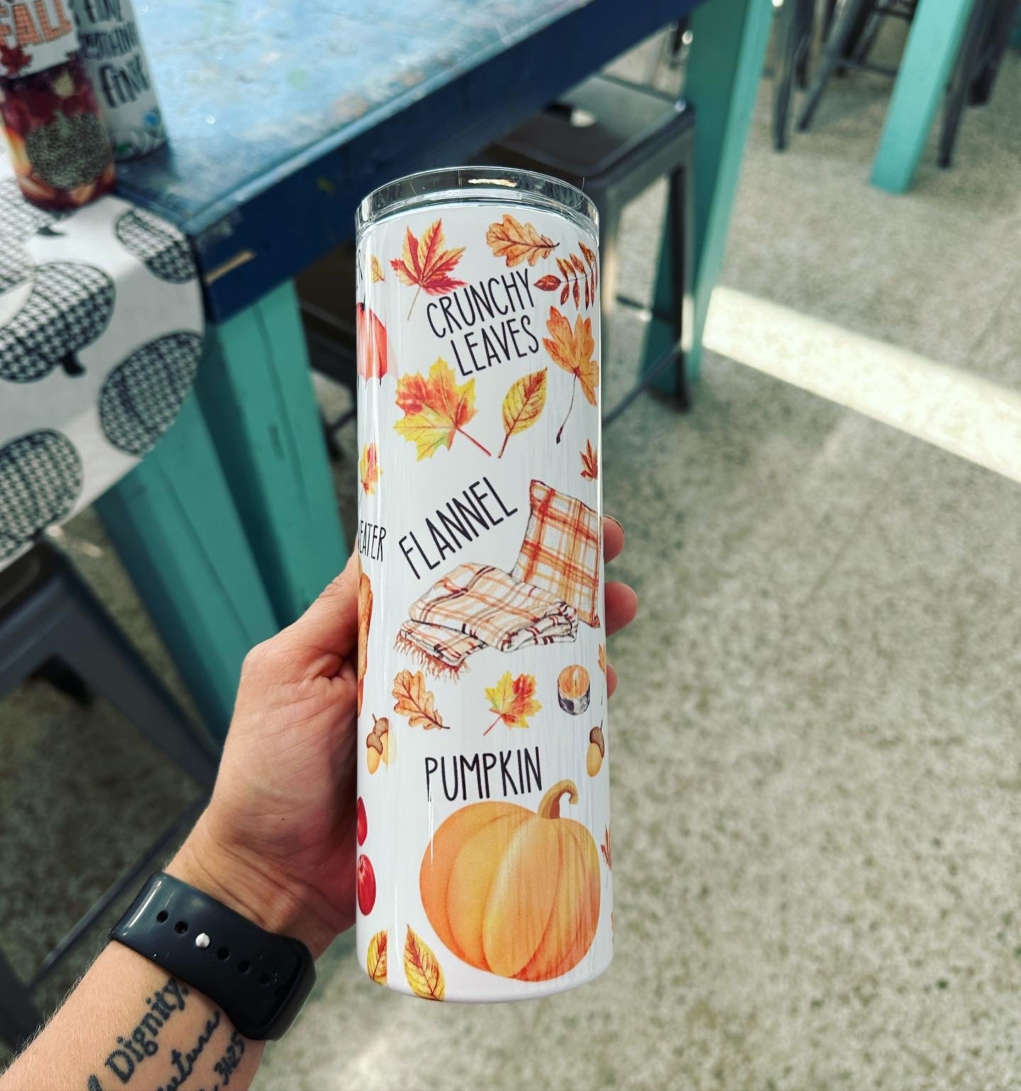 Fall Theme Tumbler