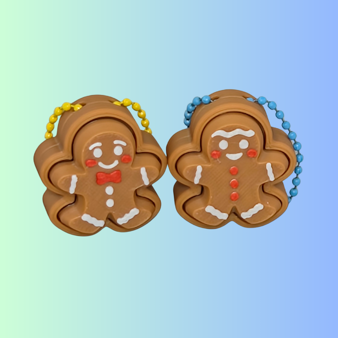 Gingerbread Clicker Keychain – Choose Boy or Girl