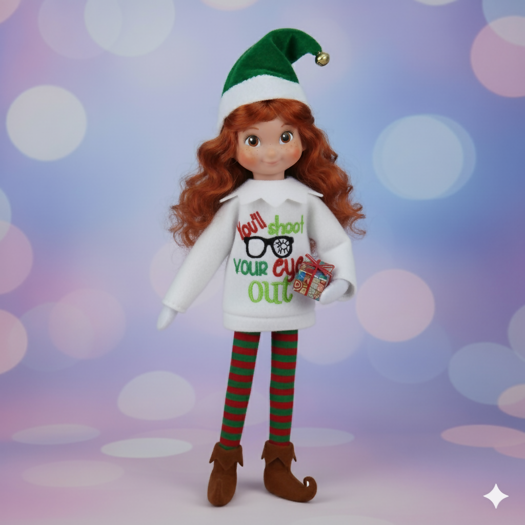 You'll Shoot Your Eye Out Christmas Story Elf Sweater