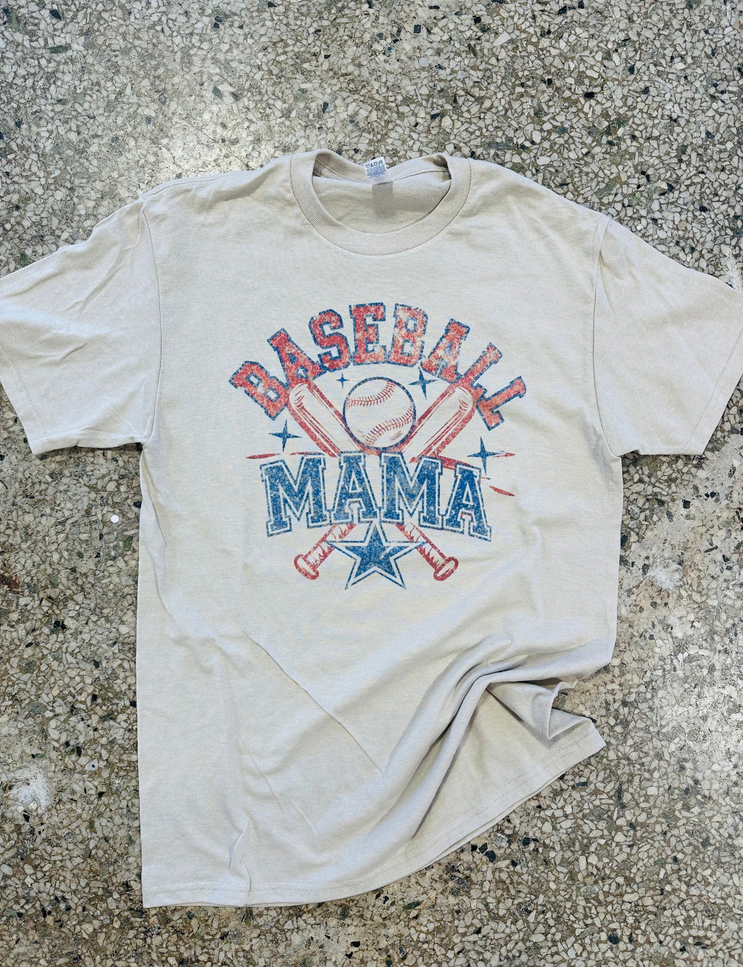 Vintage baseball mama tee