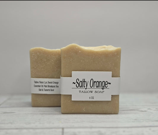 Tallow Soap-Salty Orange