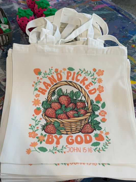 Hand picked by God Tote